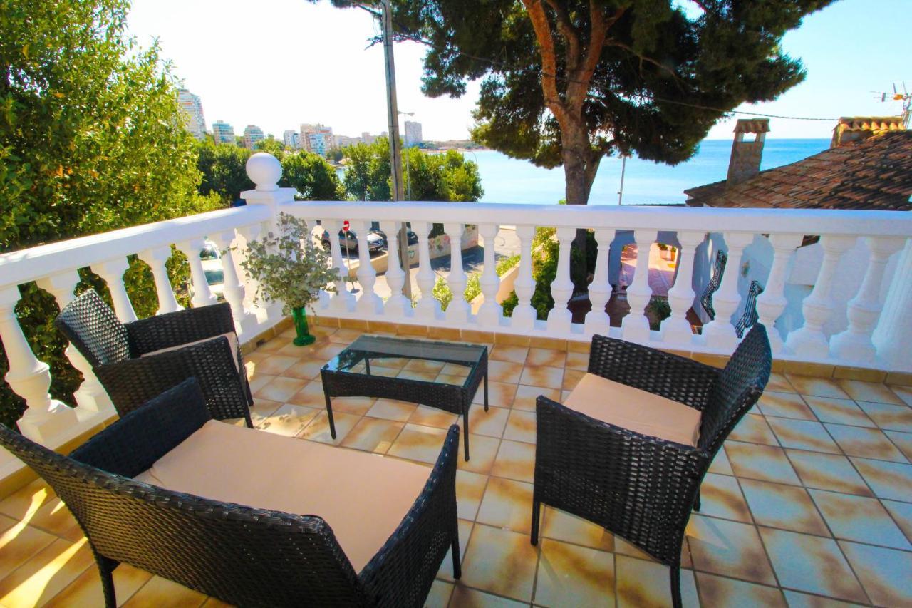 Great Villa, Sea Views, 20 Secs Walk To The Beach, Bbq, 9 People, 5 Mins Car From Alicante City Center, Sailing Club 3 Mins Walk מראה חיצוני תמונה
